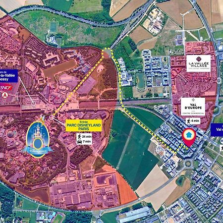 Disneyland-Paris 7 Pers, Netflix, Wifi, 2 Parking Chessy  Esterno foto